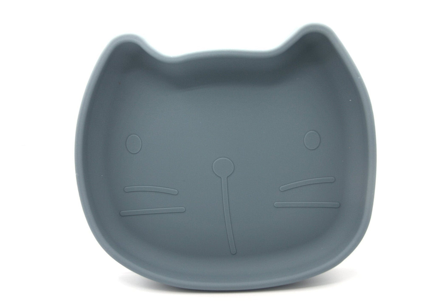 Kinderteller mit Saugfuß aus Silikon Pippa Smokey Blue
