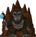 Figurine Kong on Throne