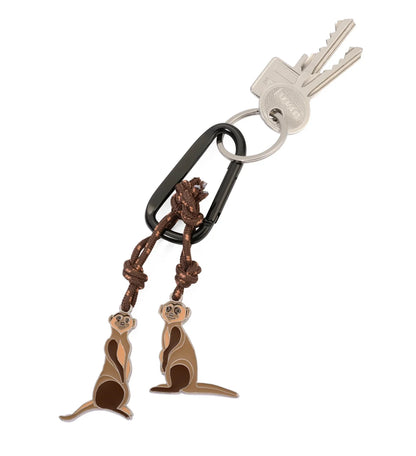Porte-clés Mousqueton Suricates Eddie & Manni – détail 6
