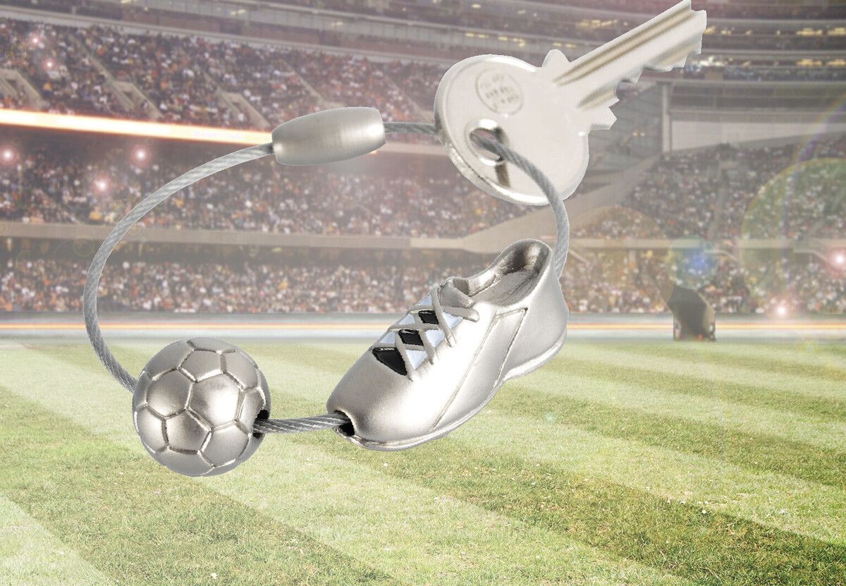 Porte-clés « KICK! » – Chaussure + Ballon de Football