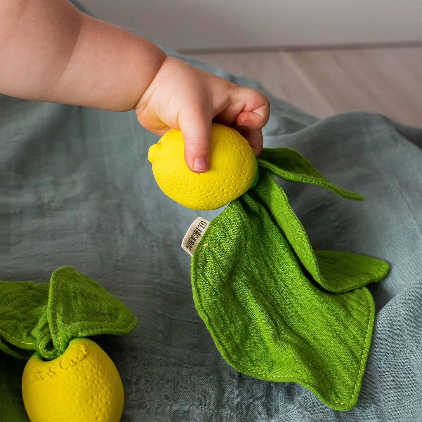 Lou the Lemon Mini Security Blanket-Teether