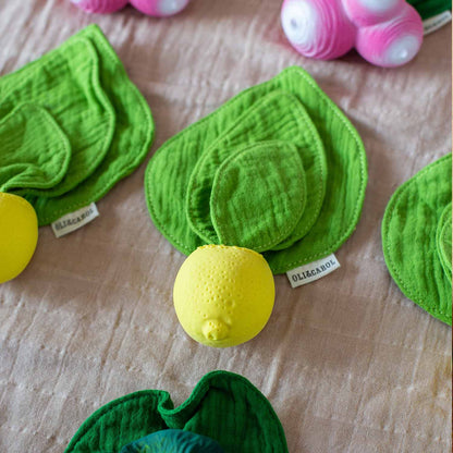 Lou the Lemon Mini Security Blanket-Teether