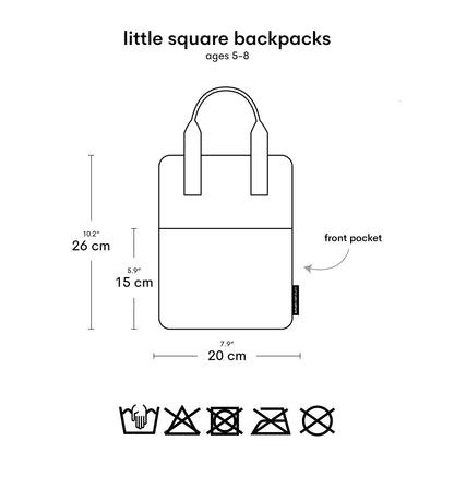 Petit sac à dos carré enfant - Camion-benne – vue 9 – A Little Lovely Company