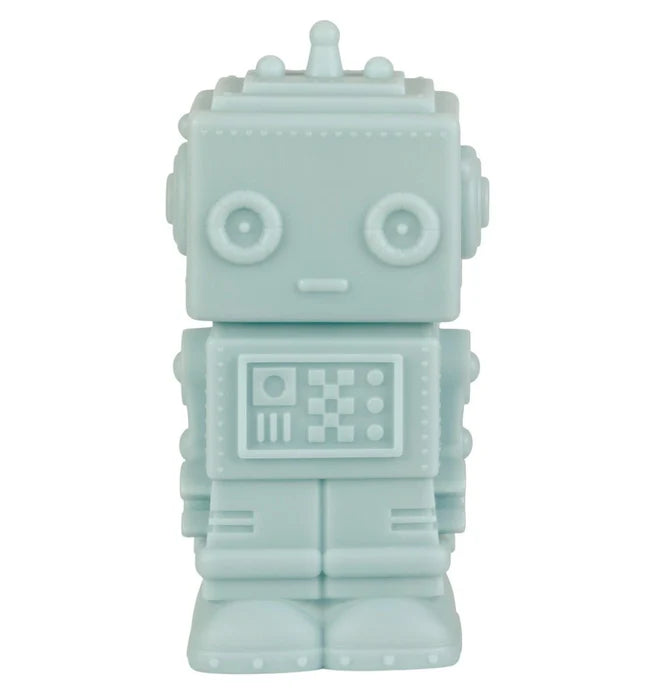 Luz nocturna de robot azul