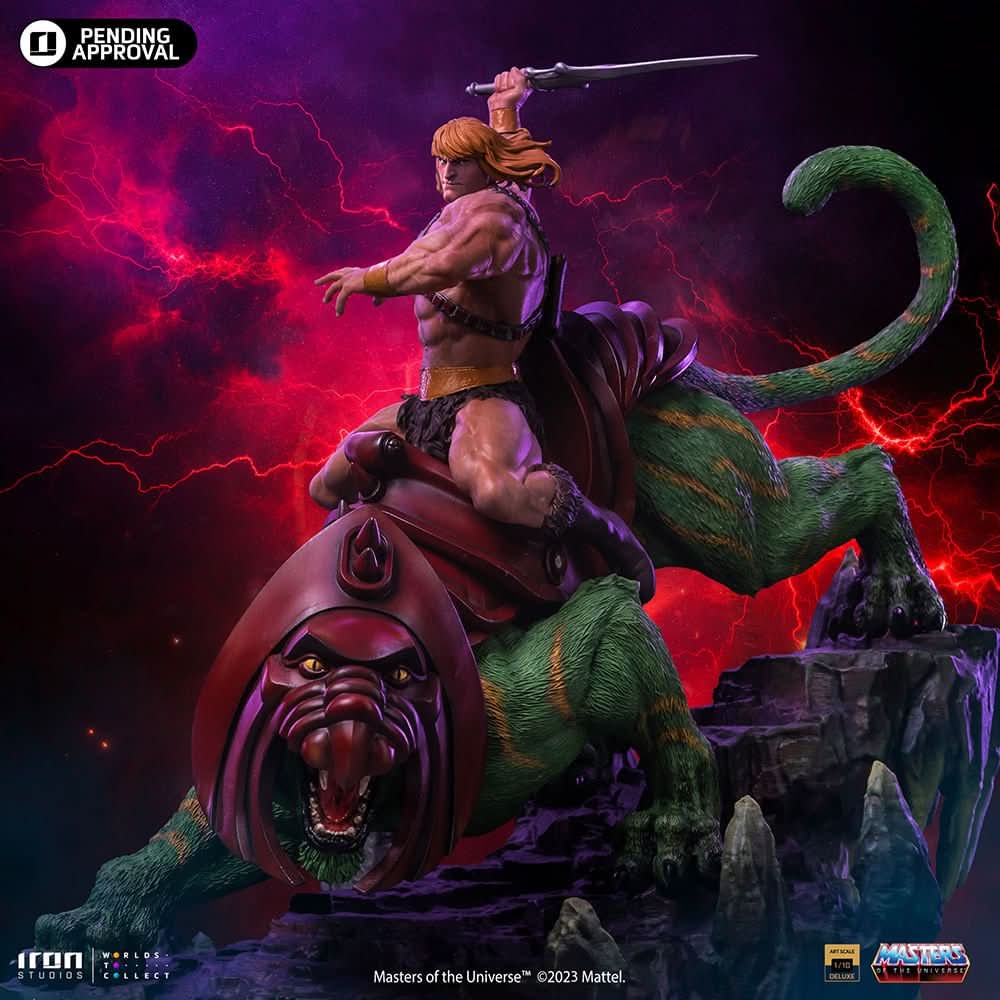 Statue He-Man and Battle Cat - Masters of the Universe - Art Scale 1/10