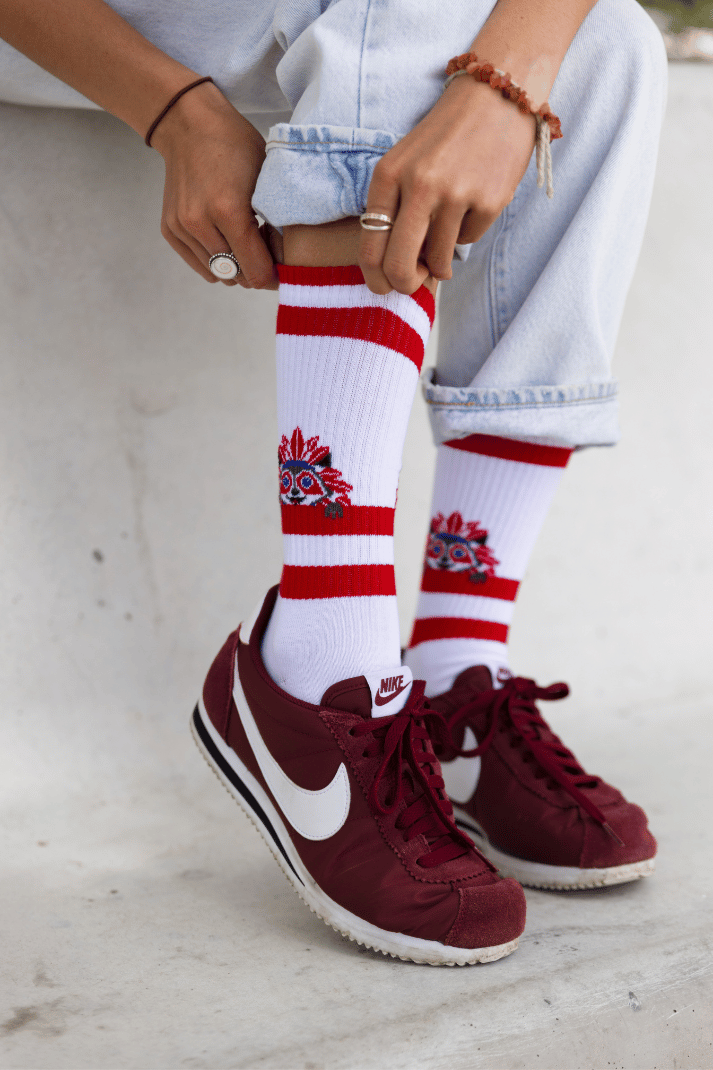 Chaussettes Atlético de Madrid « Indi » – Rayures
