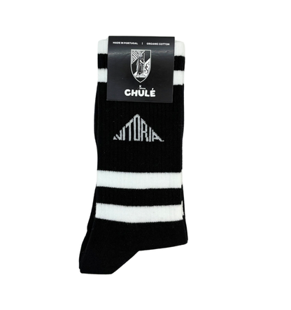 Chaussettes Vitória SC « Vintage Noir » - Chulé