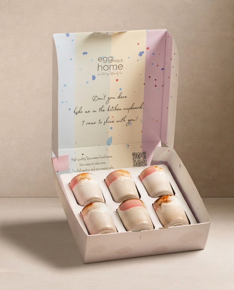 Melting Ice Cream Cup 260ml 6 Pieces Set Gift Collection
