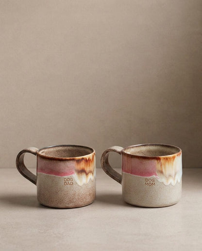 Melting Ice Cream Mug 360ml Dog Mom & Dad 2 Pieces Set