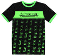 T-shirt Minecraft – Creeper T-shirt – noir & vert