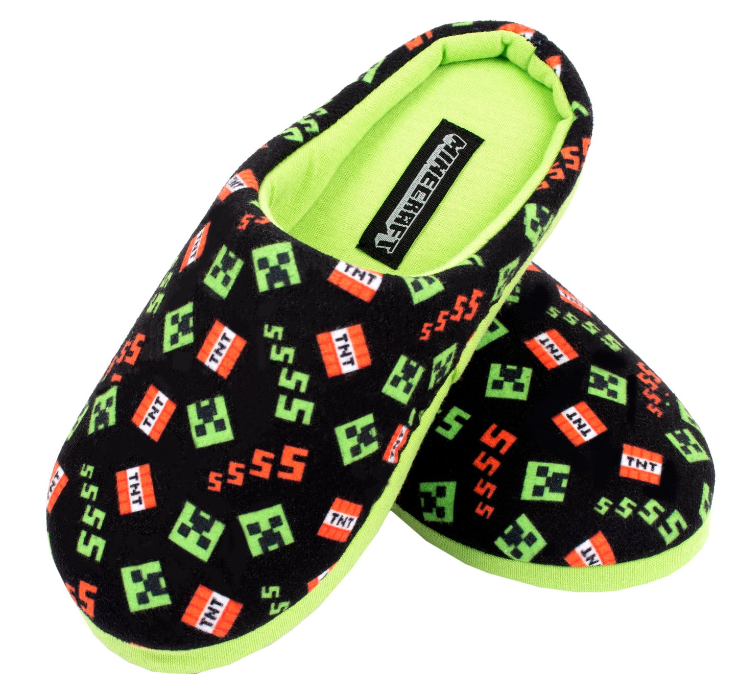 Minecraft Chaussons – noir Pattern