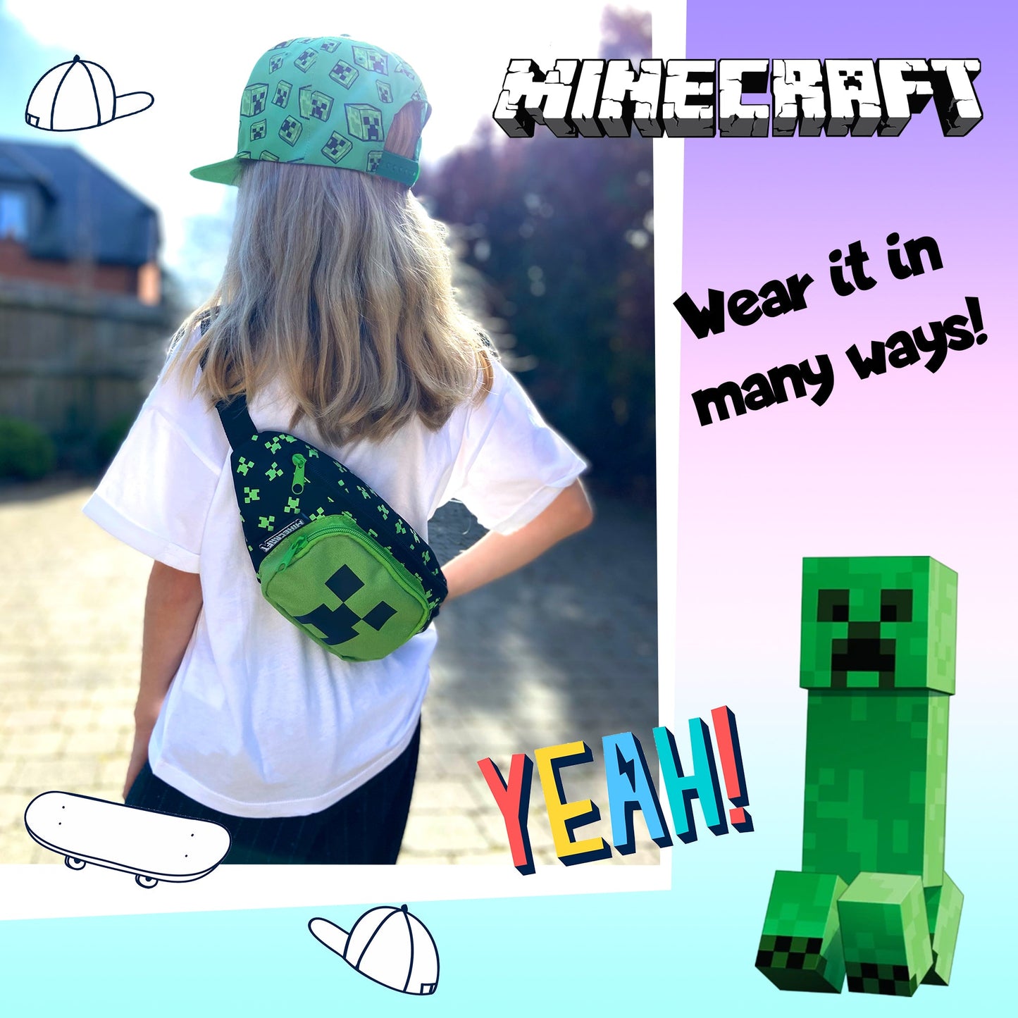 Sac banane ceinture – Minecraft