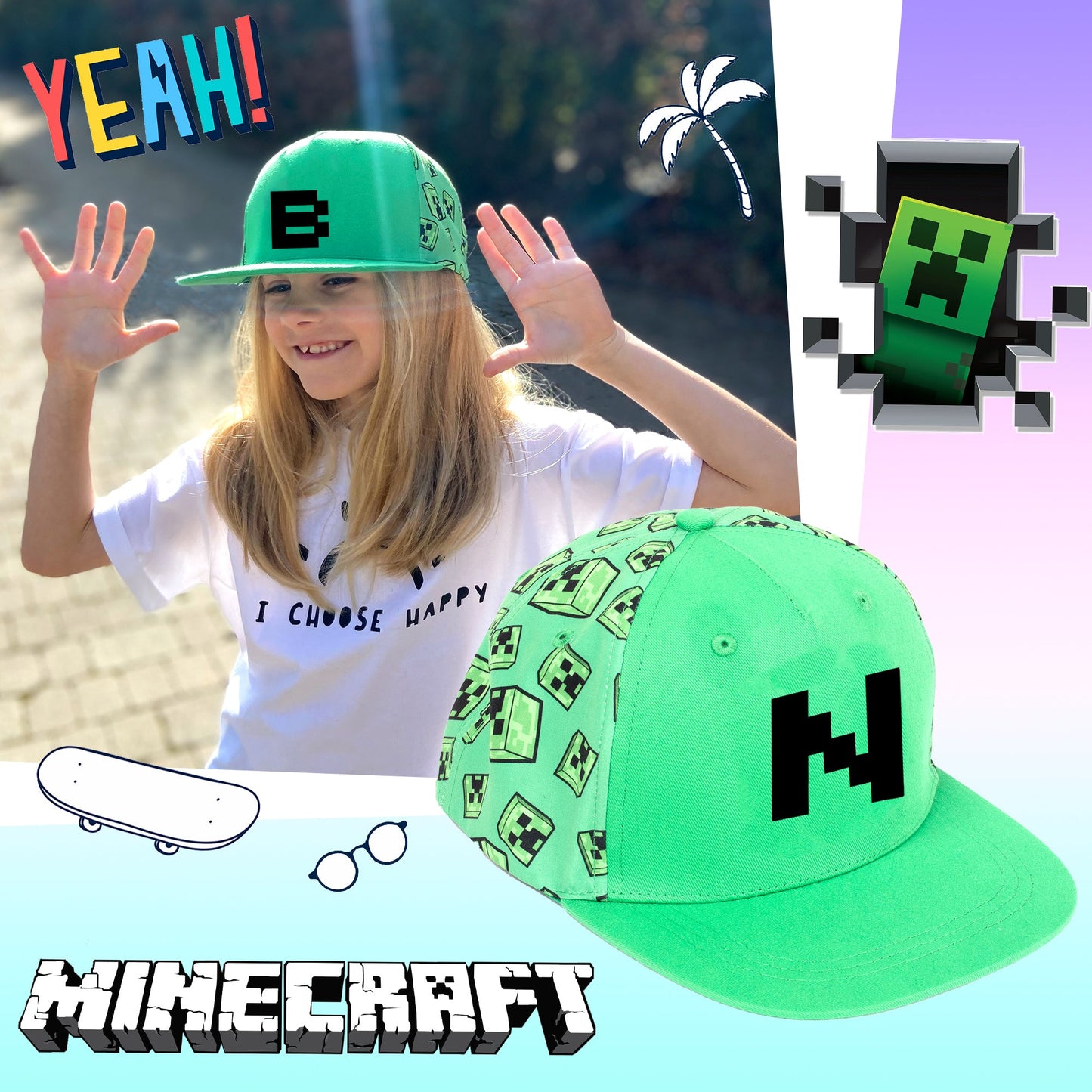Casquette enfant – Minecraft Baseball Cap