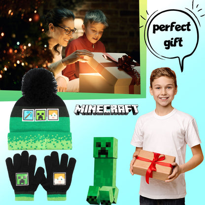 Minecraft – Children's Hat & Gloves Set