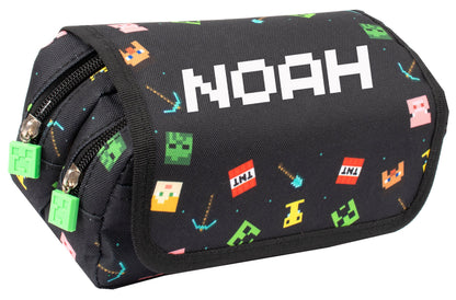 Trousse scolaire – Minecraft noir