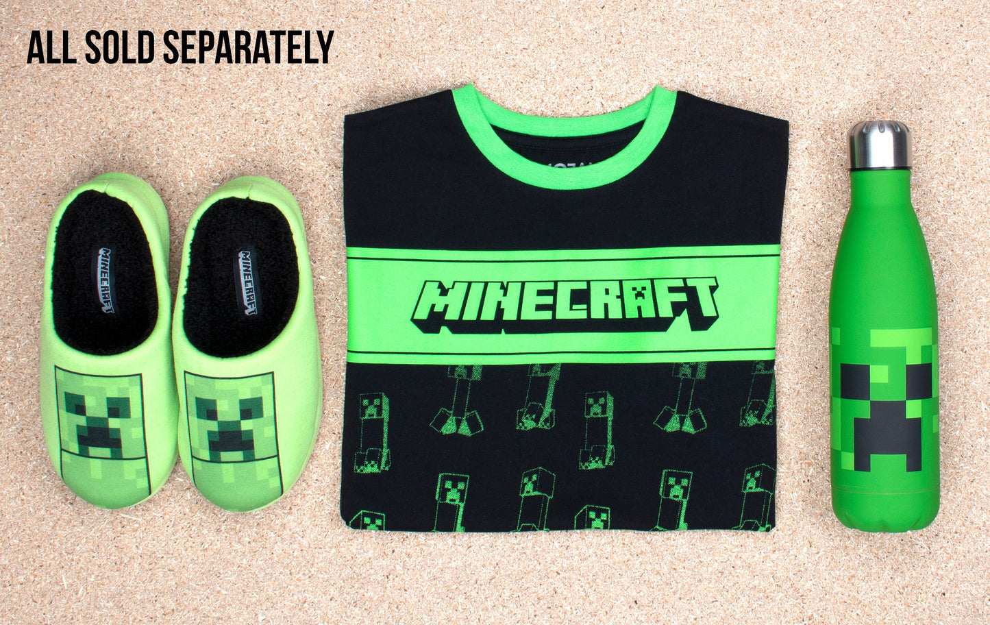 Minecraft Creeper T-Shirt - Black & Green