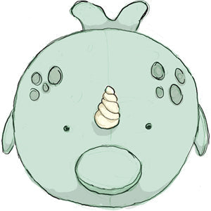 Peluche Mini Squishable – Narval