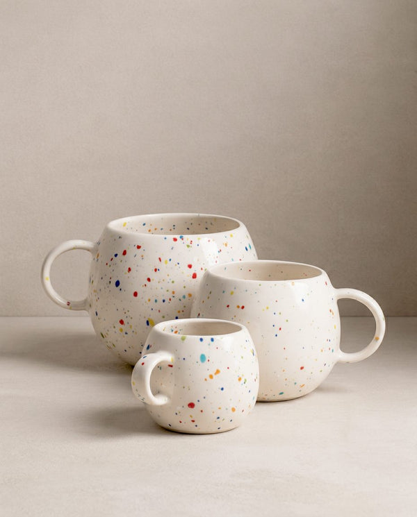 Mug boule New Party – 250 ml – Blanc
