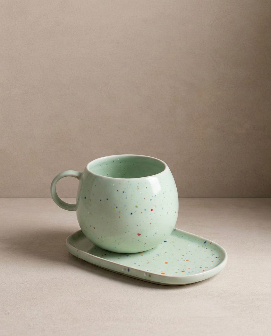 New Party Ball Mug 500ml Green