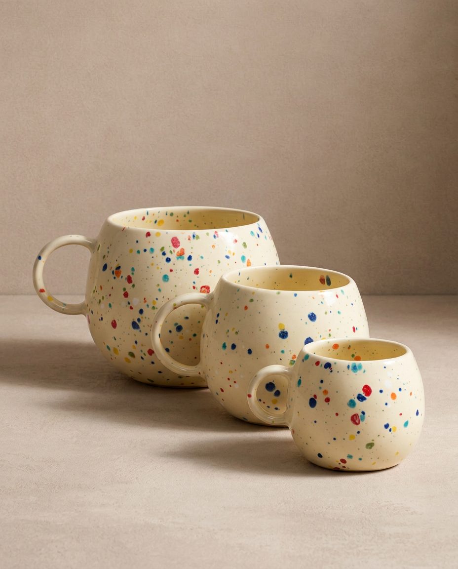 New Party Ball Mug 90ml Yellow