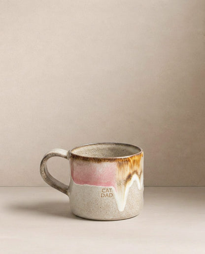 Melting Ice Cream Mug 360ml Cat Mom & Dad 2 Pieces Set
