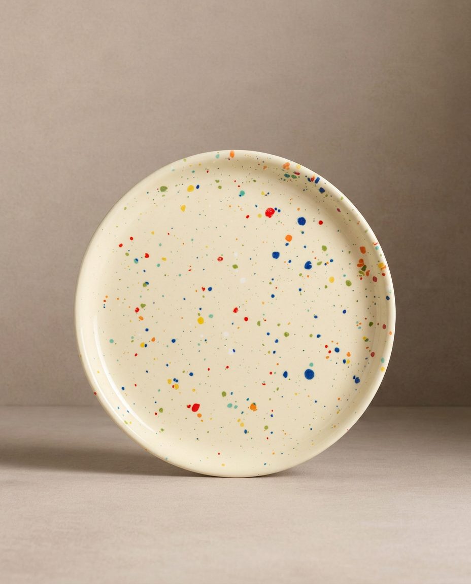 New Party Bread Plate 17cm - Mix 6 Pieces
