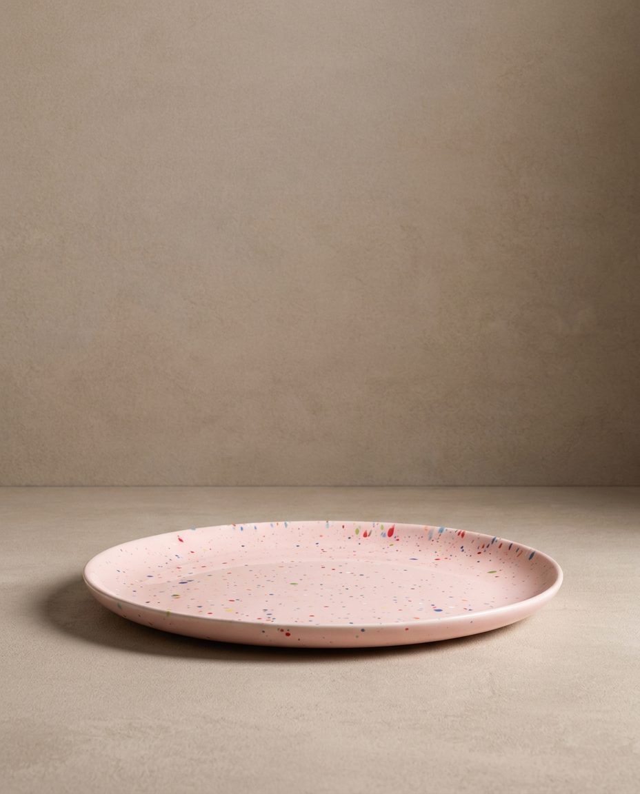 New Party Dinner Plate 27cm Pink