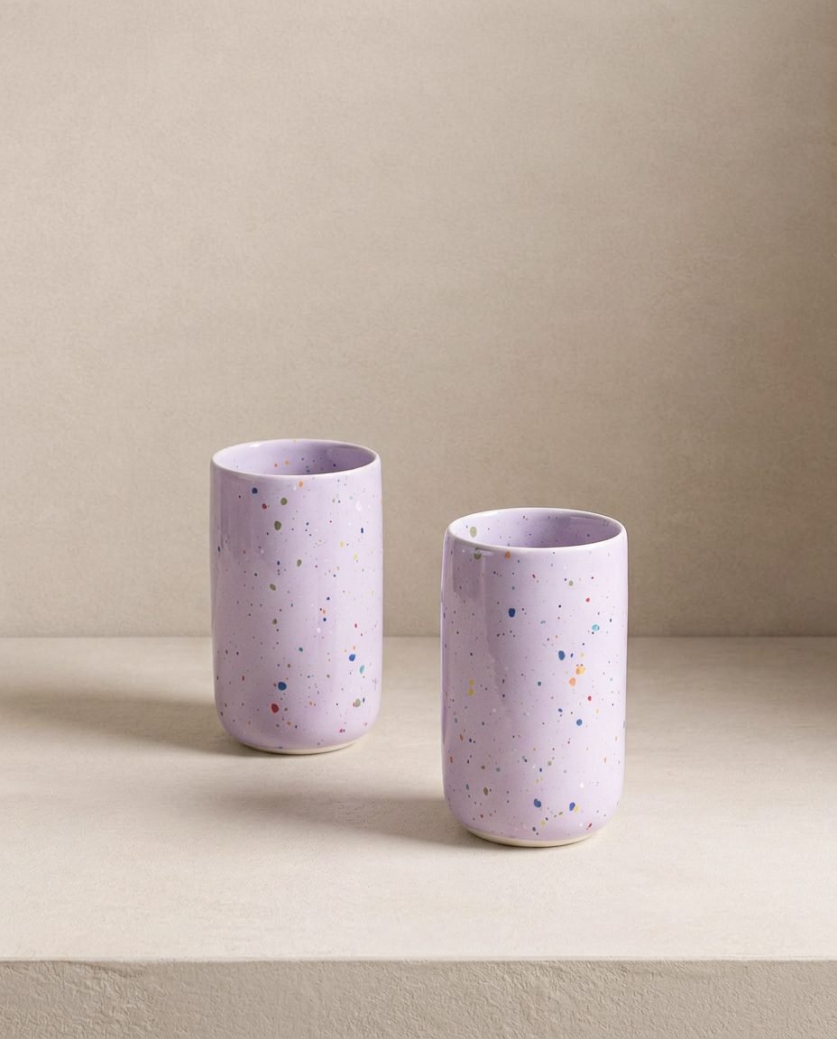 New Party Mug Long 330ml - Mélange 6 Pièces