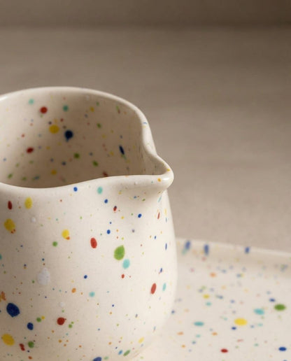 New Party Milk Jug Ceramic Pourer for Serving Cream and Milk White