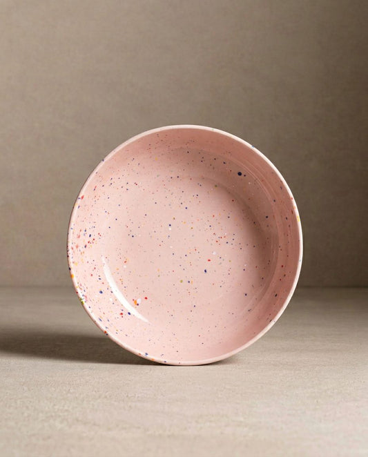 New Party Pasta Plate 21cm Pink
