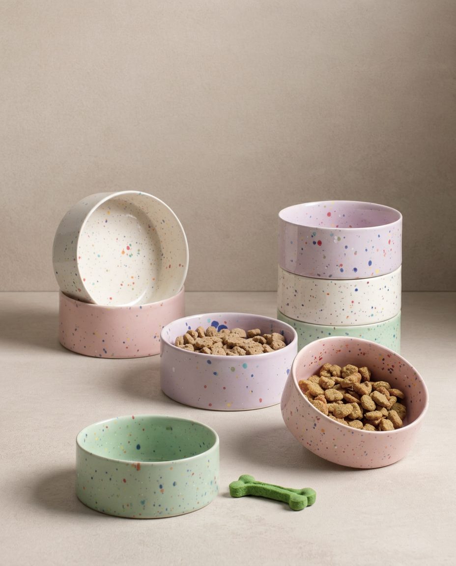 New Party Pet Bowl 14cm Set 2 Green