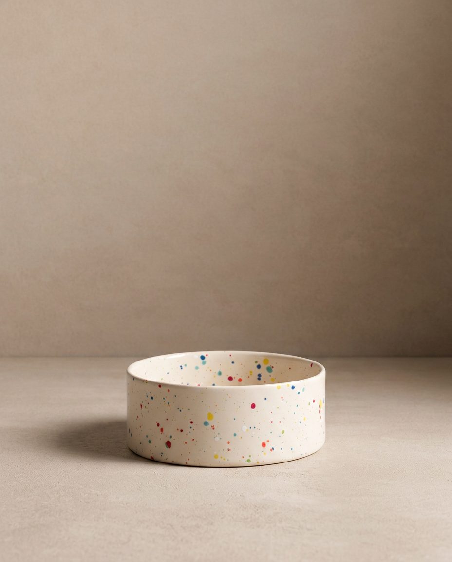 New Party Pet Bowl 16,5cm Set 2 White