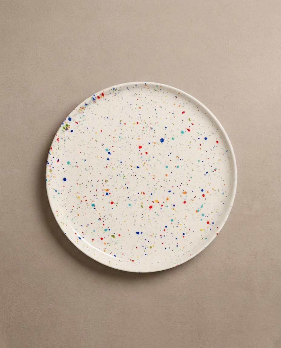 New Party Salad Plate 22cm - Mix 6 Pieces