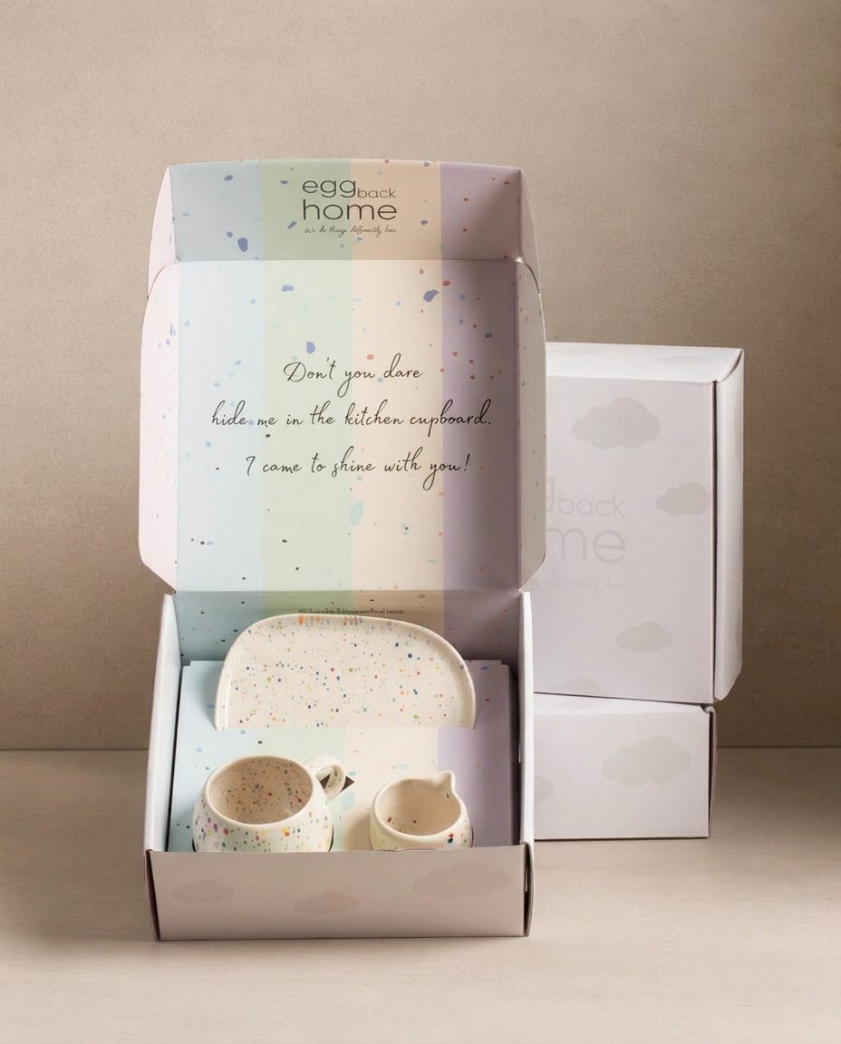 New Party Set 1 Small Tray + 1 Medium Bowl + 1 Milk Jug - Gift Collection - White