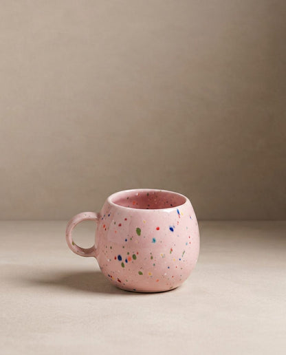 New Party Set 2 Espresso Mug + 2 Mini Tray - Pink