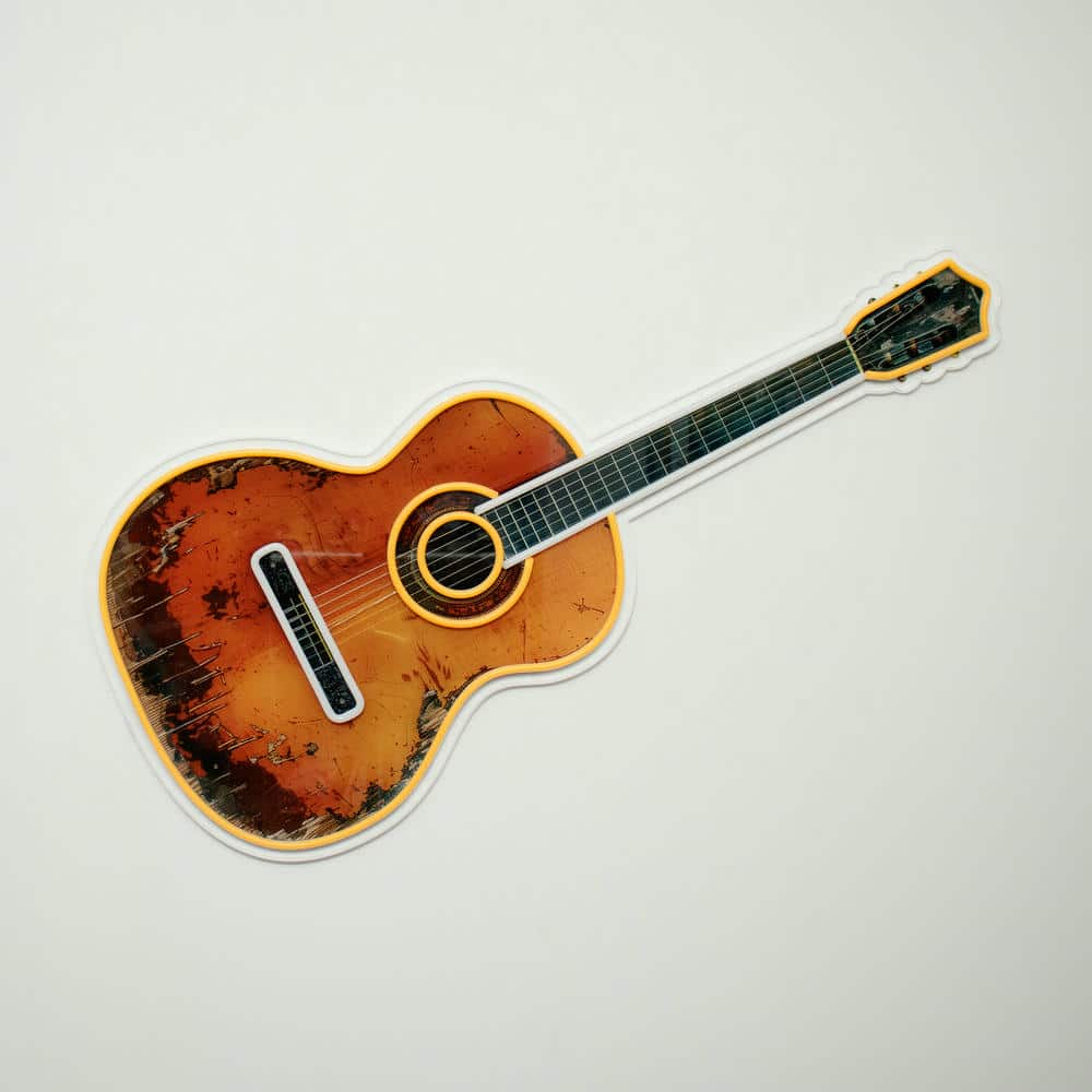'Classic Guitar' Neon LED Sign - Wall Mounted