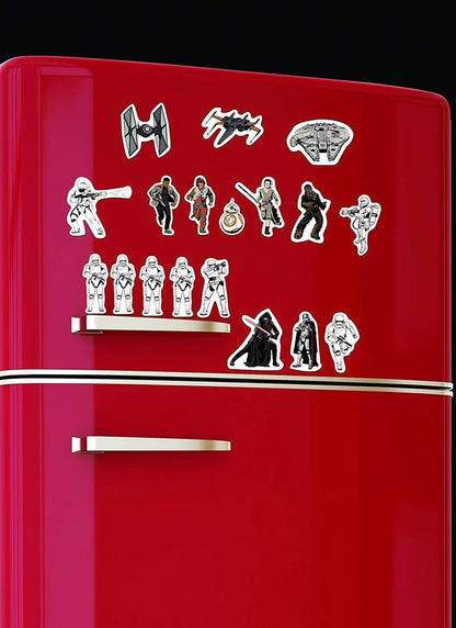 Juego de 24 imanes de Star Wars: Batalla