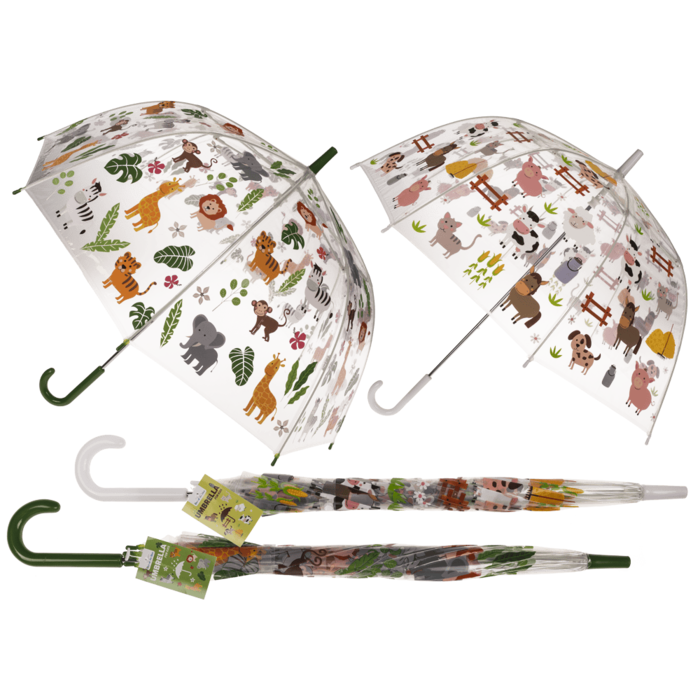 Parapluie Transparent Enfant Animaux