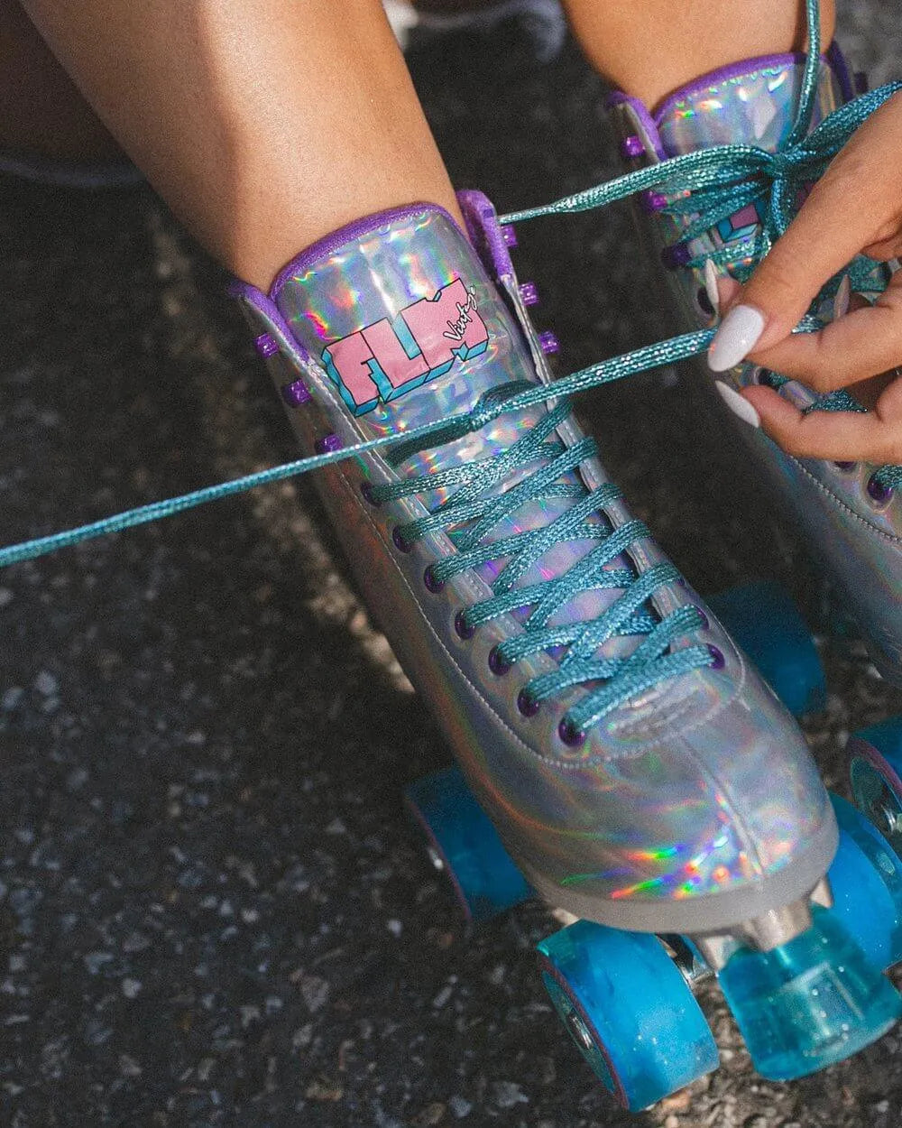 Patines 4 ruedas holográficos - BEVERLY