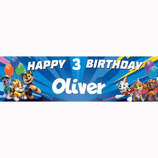 Bannière d’anniversaire – Paw Patrol