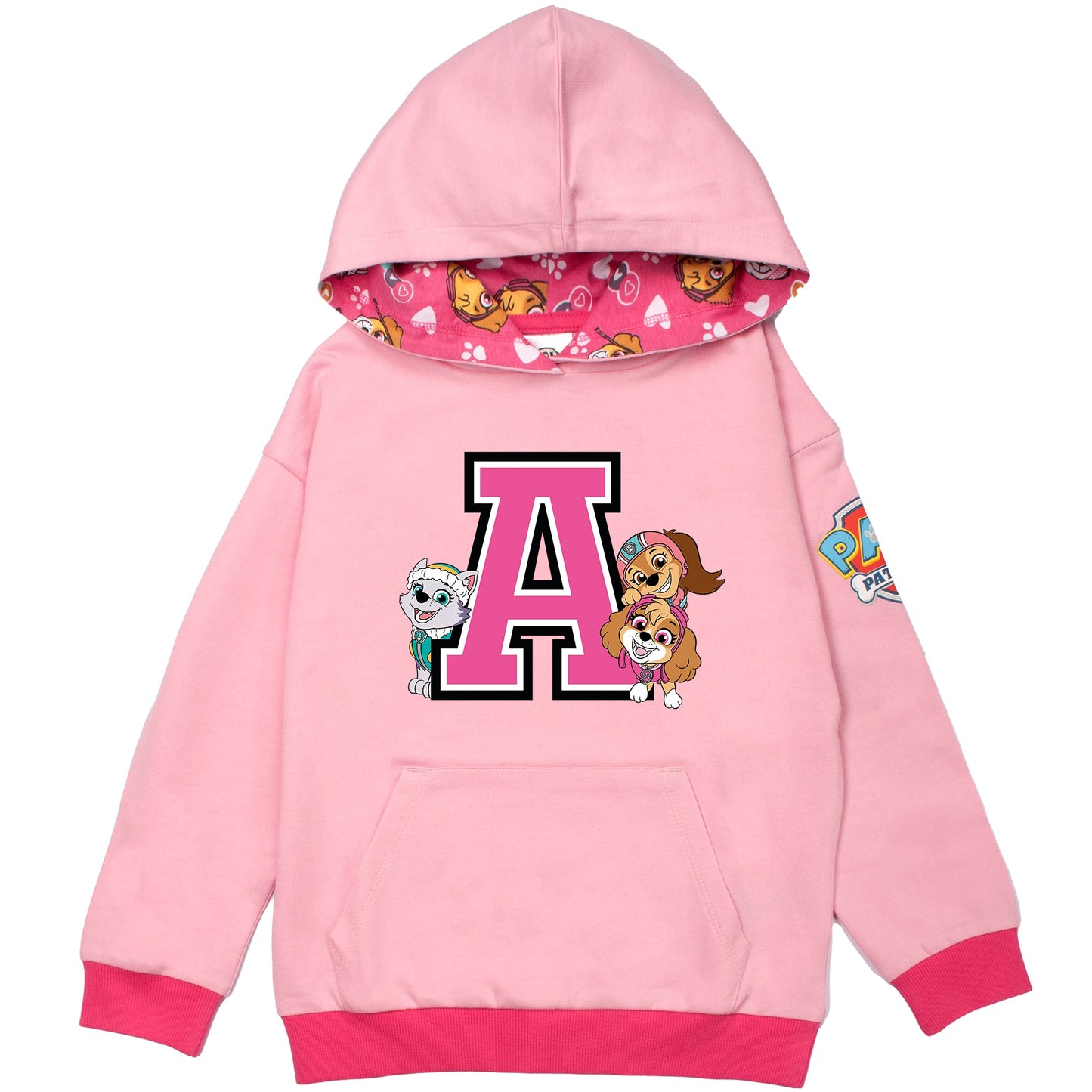 Pat’ Patrouille Sweat à capuche fille- rose
