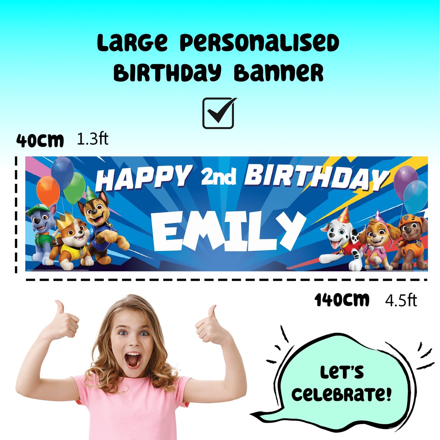 Pat’ Patrouille Birthday Banner