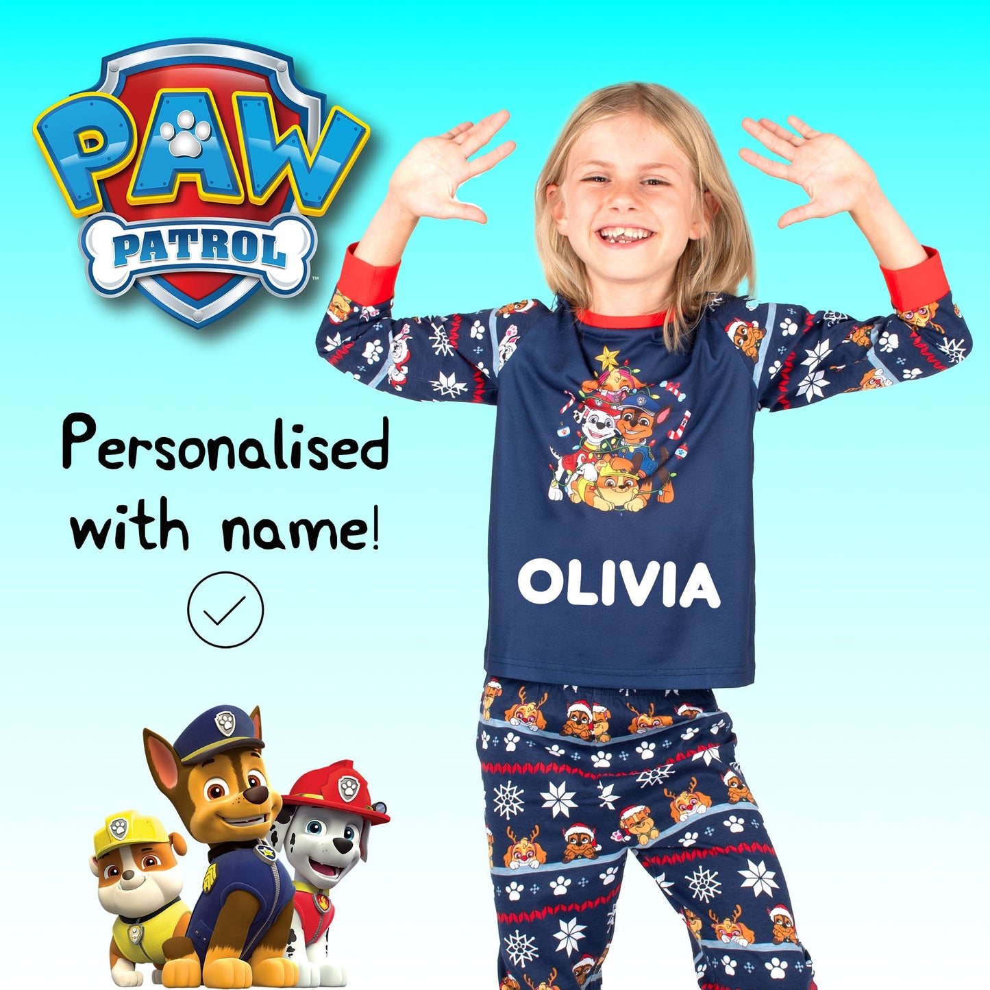 Pat’ Patrouille Pyjama- DARK bleu
