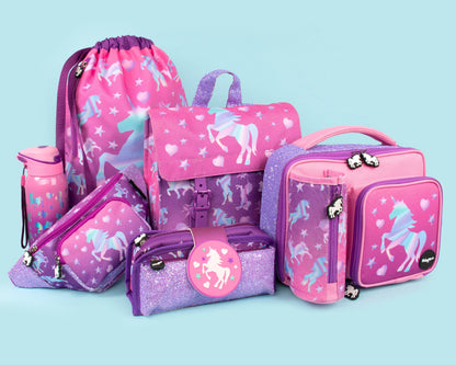 Trousse scolaire avec patch en silicone – licorne Ombre for | Fringoo