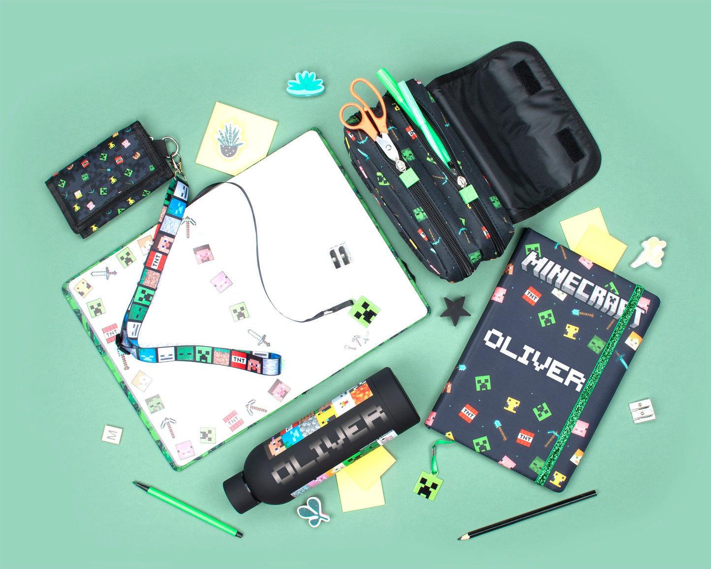 Personalized Minecraft Notebook - Black