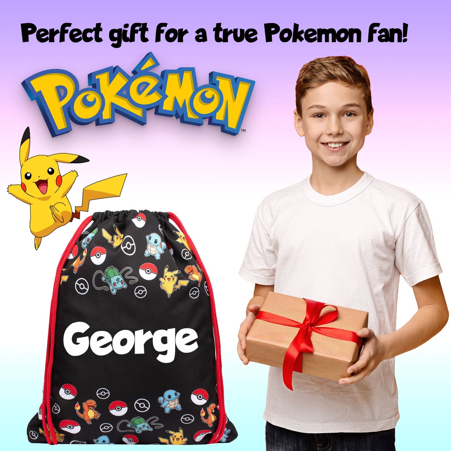 Pokémon Sac à cordon for enfant