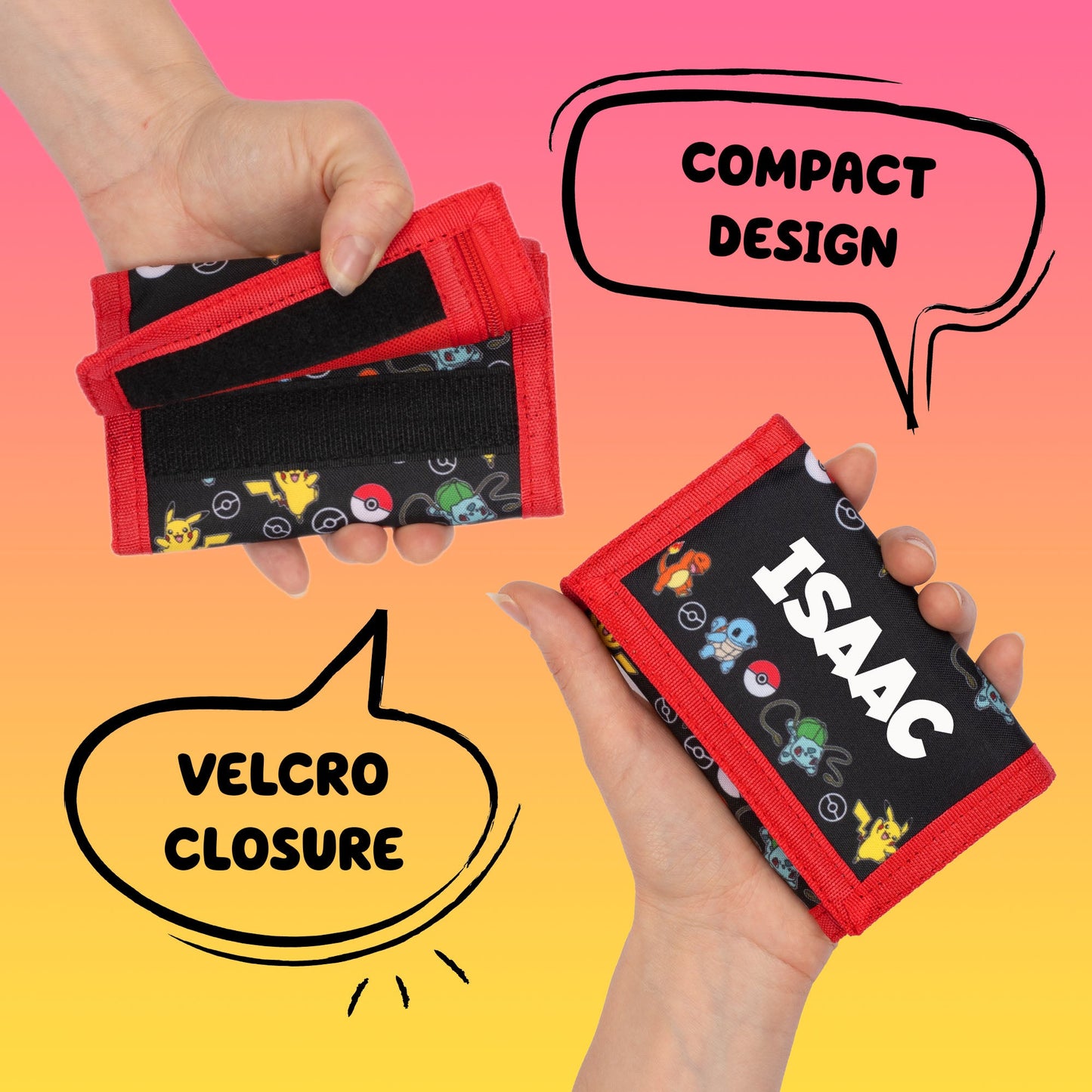 Personalized Pokémon Wallet - Red