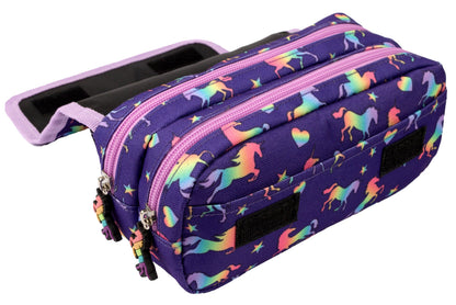 Trousse personnalisée - Licornes violettes