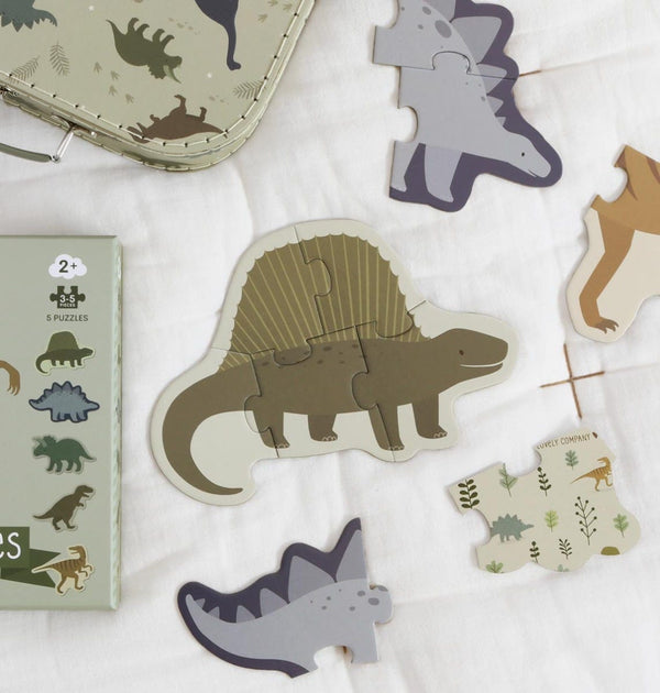 Puzzle - Dinosaures – vue 2 – A Little Lovely Company