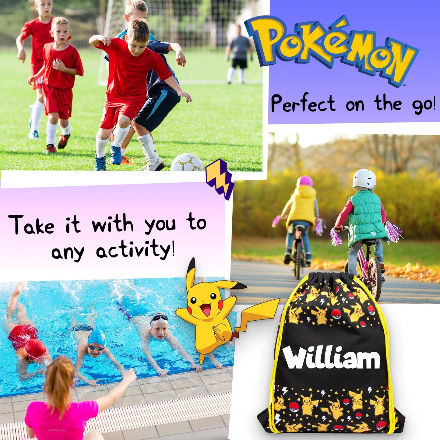 Sac à cordon – Pikachu